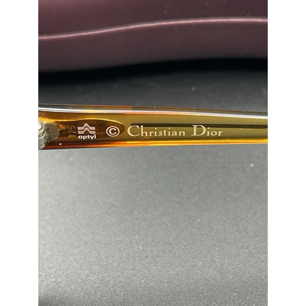 Christian Dior 2036-10 Optyl‎ Sunglasses Germany Brown Oversized Frames Only